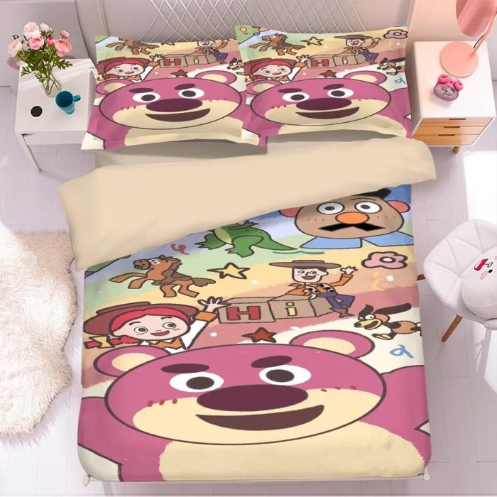 Toy Story Lots-O'-Huggin Bear #36 Duvet Cover Pillowcase Bedding Set Home Bedroom Decor