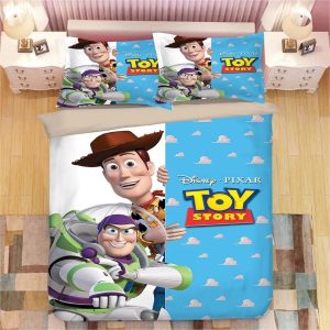 Toy Story Woody Forky #2 Duvet Cover Pillowcase Bedding Set Home Bedroom Decor