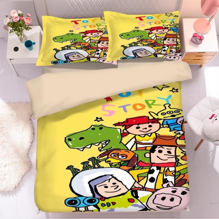 Toy Story Woody Forky #22 Duvet Cover Pillowcase Bedding Set Home Bedroom Decor