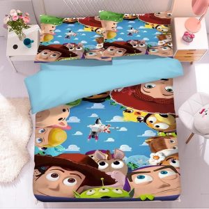 Toy Story Woody Forky #23 Duvet Cover Pillowcase Bedding Set Home Bedroom Decor