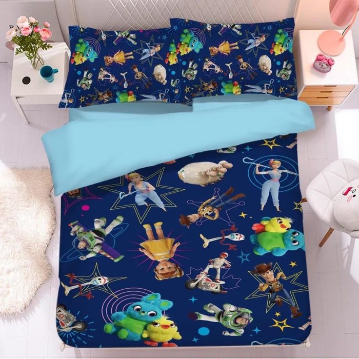 Toy Story Woody Forky #26 Duvet Cover Pillowcase Bedding Set Home Bedroom Decor