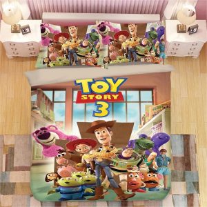 Toy Story Woody Forky #4 Duvet Cover Pillowcase Bedding Set Home Bedroom Decor