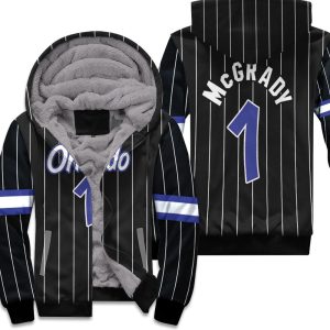 Tracy Mcgrady Orlando Magic 2003-04 Classics Black Inspired Style Unisex Fleece Hoodie