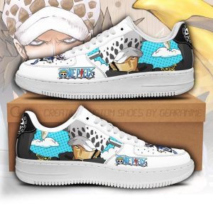 Trafalgar D. Water Law Nike Air Force Shoes Unique One Piece Anime Custom Sneakers