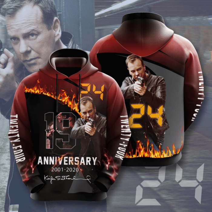 Twenty Four 24 3D Hoodie