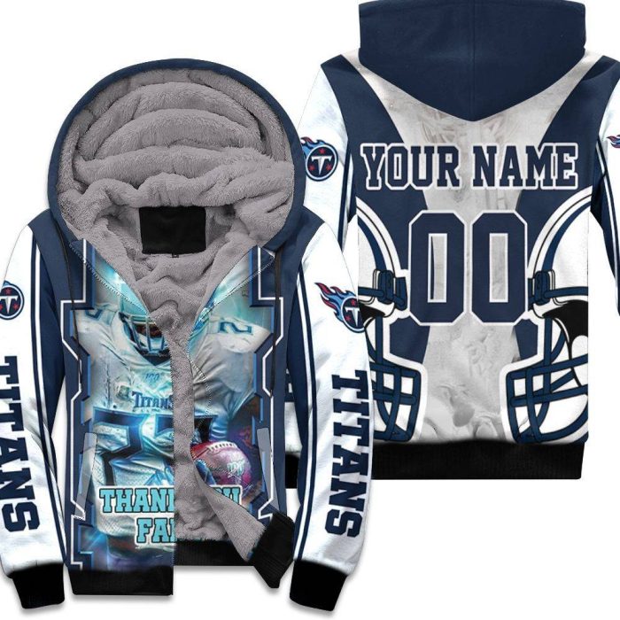 Tye Smith 23 Tennessee Titans Super Bowl 2021 Thank You Fan Personalized Unisex Fleece Hoodie