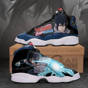 Uchiha Sasuke Jordan 13 Sneakers Naruto Custom Anime Shoes
