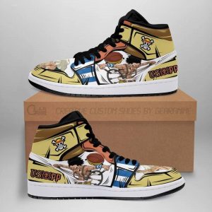 Usopp Sneakers The Sniper Skill One Piece Anime Shoes Fan MN06