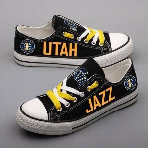 Utah Jazz NBA Basketball 2 Gift For Fans Low Top Custom Canvas Shoes