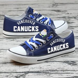 Vancouver Canucks NHL Hockey 2 Gift For Fans Low Top Custom Canvas Shoes