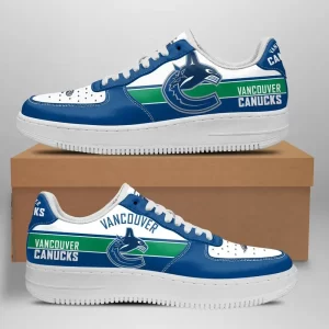 Vancouver Canucks Nike Air Force Shoes Unique Football Custom Sneakers