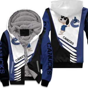 Vancouver Canucks Snoopy For Fans 3D Unisex Fleece Hoodie