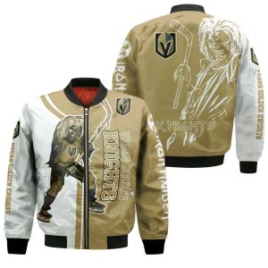 Vegas Golden Knights And Zombie For Fans Bomber Jacket