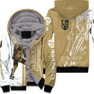 Vegas Golden Knights And Zombie For Fans Unisex Fleece Hoodie