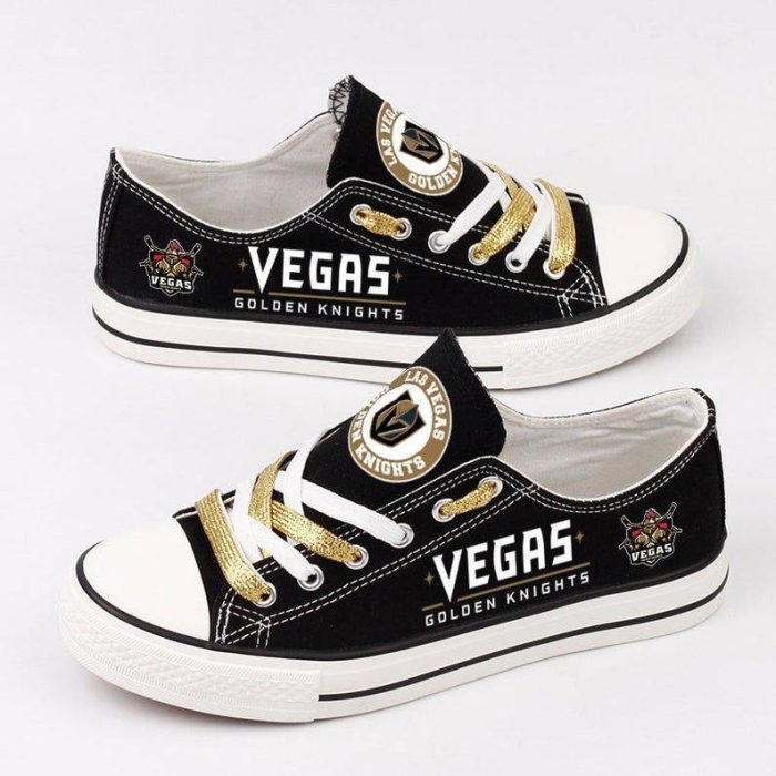 Vegas Golden Knights NHL Hockey Gift For Fans Low Top Custom Canvas Shoes