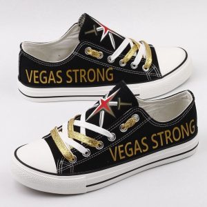 Vegas Golden Knights NHL Hockey Vegas Strong Gift For Fans Low Top Custom Canvas Shoes