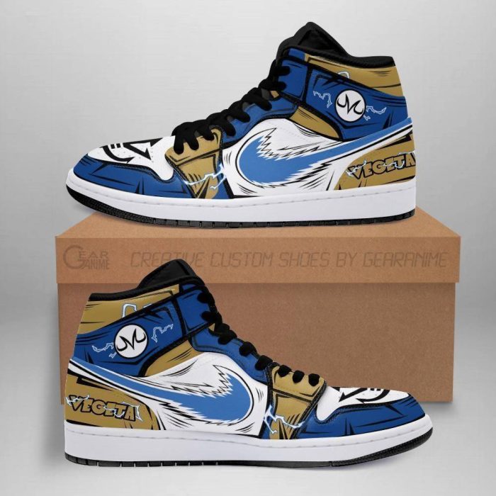 Vegeta 2 Sneaker Boots J1 Dragon Ball Z Air Jordan 1 Anime Shoes Custom ...