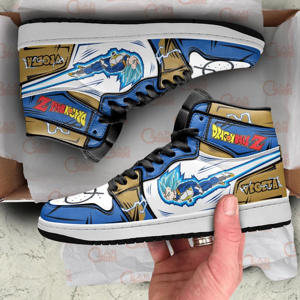 Vegeta Blue Sneakers Custom Whis Symbol DBZ Anime Shoes JDH1610 ...