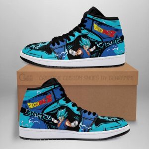 Vegito Blue Sneaker Boots J1 Dragon Ball Z Air Jordan 1 Anime Shoes Custom Sneakers