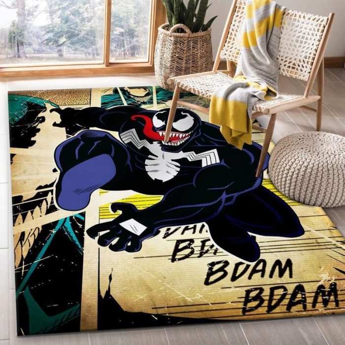 Venom Marvel 5 Area Rug Living Room And Bedroom Rug Home Decor Floor Decor