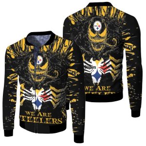 Venom We Are Pittsburgh Steelers 3D Fleece Bomber Jacket