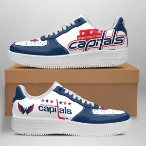 Washington Capitals Nike Air Force Shoes Unique Hockey Custom Sneakers