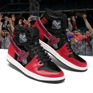 Washington Nationals MLB Air Jordan 1 Sport Custom Sneakers