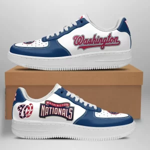 Washington Nationals Nike Air Force Shoes Unique Baseball Custom Sneakers