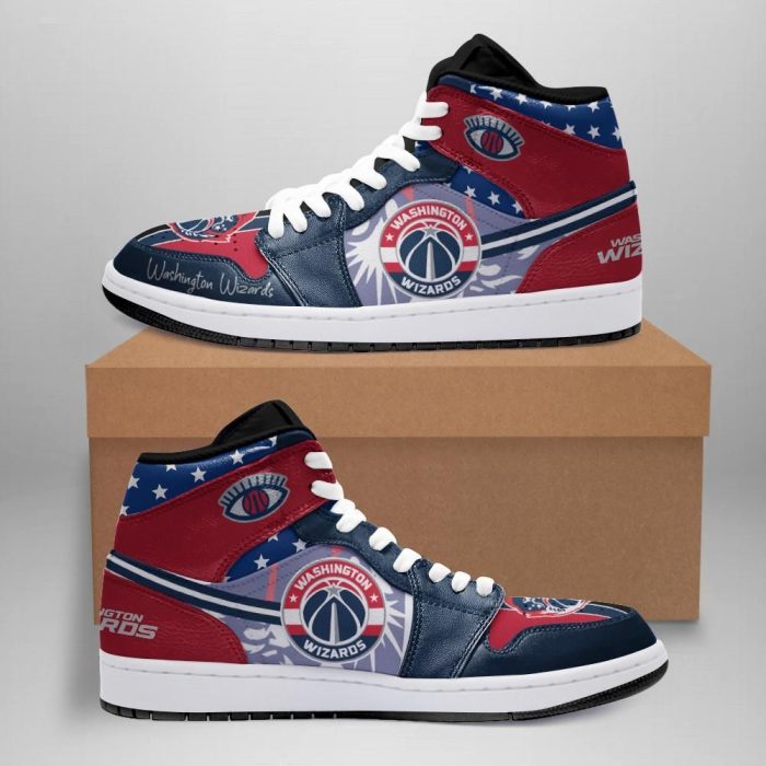 Washington Wizards Air Jordan 1 Sport Custom Sneakers