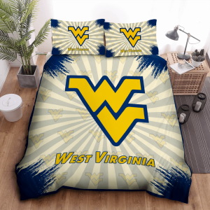 West Virginia Mountaineers Duvet Cover Pillowcase Bedding Set