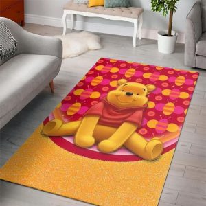 Winnie The Pooh Living Room Cartoon Floor Carpet Rectangle Rug