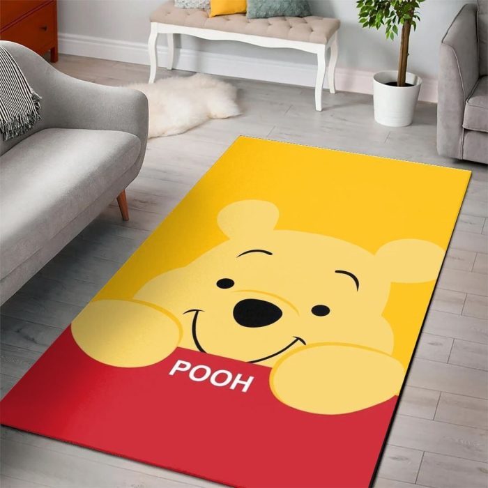 Winnie The Pooh Living Room Cartoon Floor Carpet Rectangle Rug