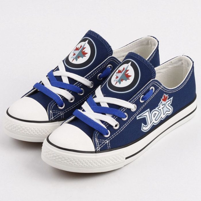 Winnipeg Jets NHL Hockey 4 Gift For Fans Low Top Custom Canvas Shoes