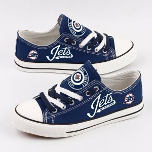 Winnipeg Jets NHL Hockey Gift For Fans Low Top Custom Canvas Shoes
