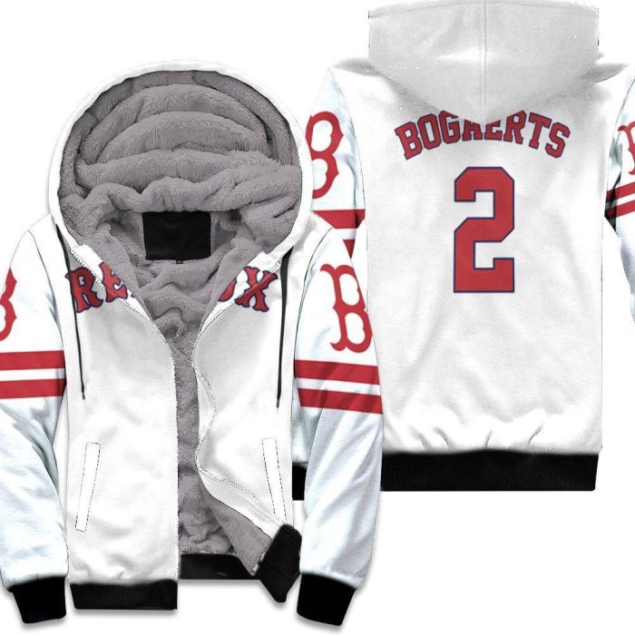 Xander Bogaerts Boston Red Sox White 2019 Inspired Unisex Fleece Hoodie