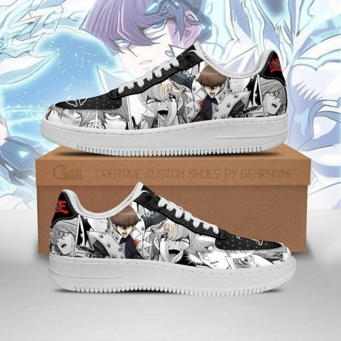 Yugioh Shoes Seto Kaiba Air Force Sneakers Yu Gi Oh Anime Shoes
