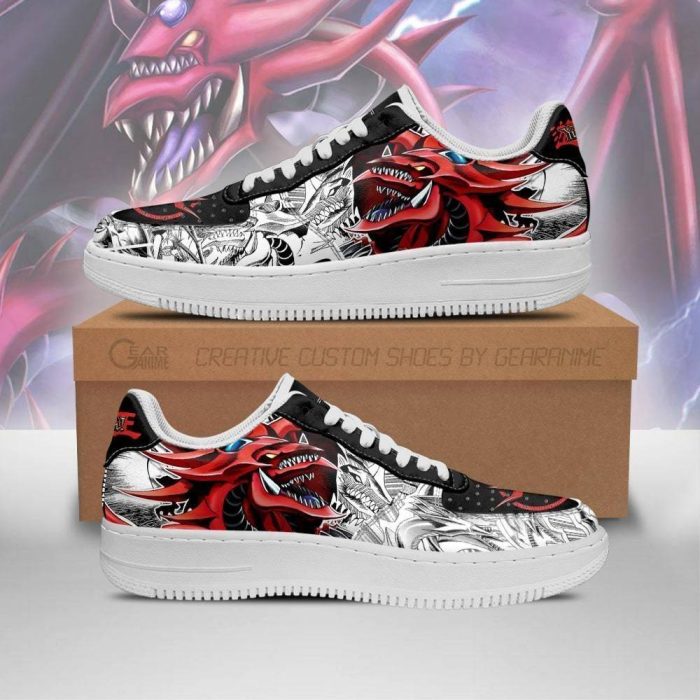 Yugioh Shoes Slifer The Sky Dragon Air Force Sneakers Yu Gi Oh Anime Shoes
