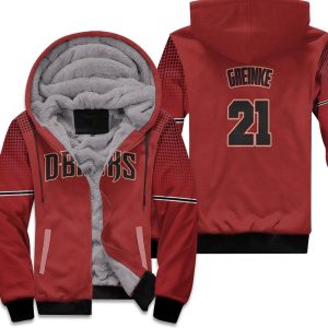 Zack Greinke Arizona Diamondbacks Sedona Red Black Inspired Style Unisex Fleece Hoodie