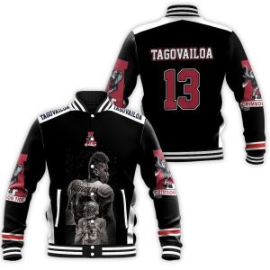 13 Alabama Crimson Tide Tua Tagovailoa Baseball Jacket