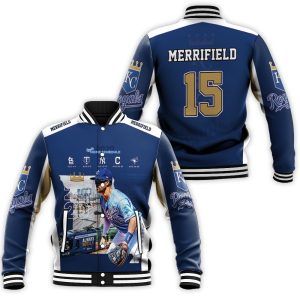 15 Whit Merrifield Kansas City Royals 2021 Baseball Jacket