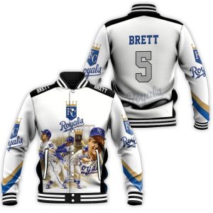 5 George Brett Kansas City Royals City Baseball Jacket