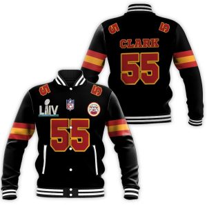 55 Frank Clark Kannas City 1 Inspired Style Baseball Jacket