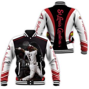Albert Pujols Legend Of St Louis Cardinals Busch Stadium For Fan Baseball Jacket