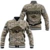 Arkansas Razorbacks Camo Pattern 3D Baseball Jacket