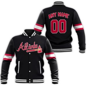 Atlanta Braves Majestic 2019 Alternate Black Team Inspired Style Baseball Jacket