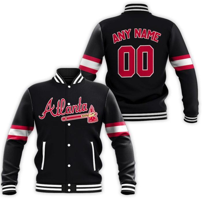 Atlanta Braves Majestic 2019 Alternate Black Team Inspired Style Baseball Jacket