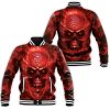 Atlanta Hawks NBA Fans Skull Baseball Jacket