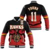 Atlanta Hawks Trae Young 11 Black And Red Inspired Style Baseball Jacket