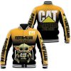 Baby Yoda Hugs Caterpillar Diesel Power 3D Baseball Jacket