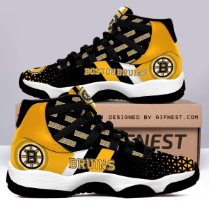 Boston Bruins Air Jordan 11 Custom Sneaker For Fans